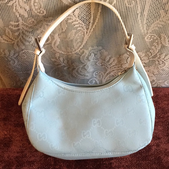 Vintage Blue Monogram Bag - Picture 1 of 4
